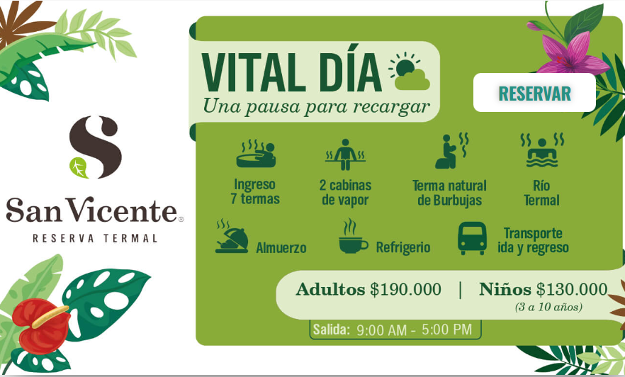 Vital Dia-termales-san-vicente - Hoteles en el Eje Cafetero Alquiler Fincas Quindio