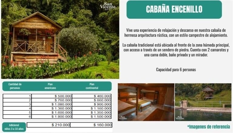 cabaña-encenillo-san-vicente - Hoteles en el Eje Cafetero Alquiler Fincas Quindio