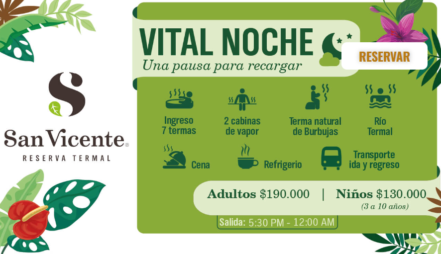 vital noche-termales-san-vicente - Hoteles en el Eje Cafetero Alquiler Fincas Quindio